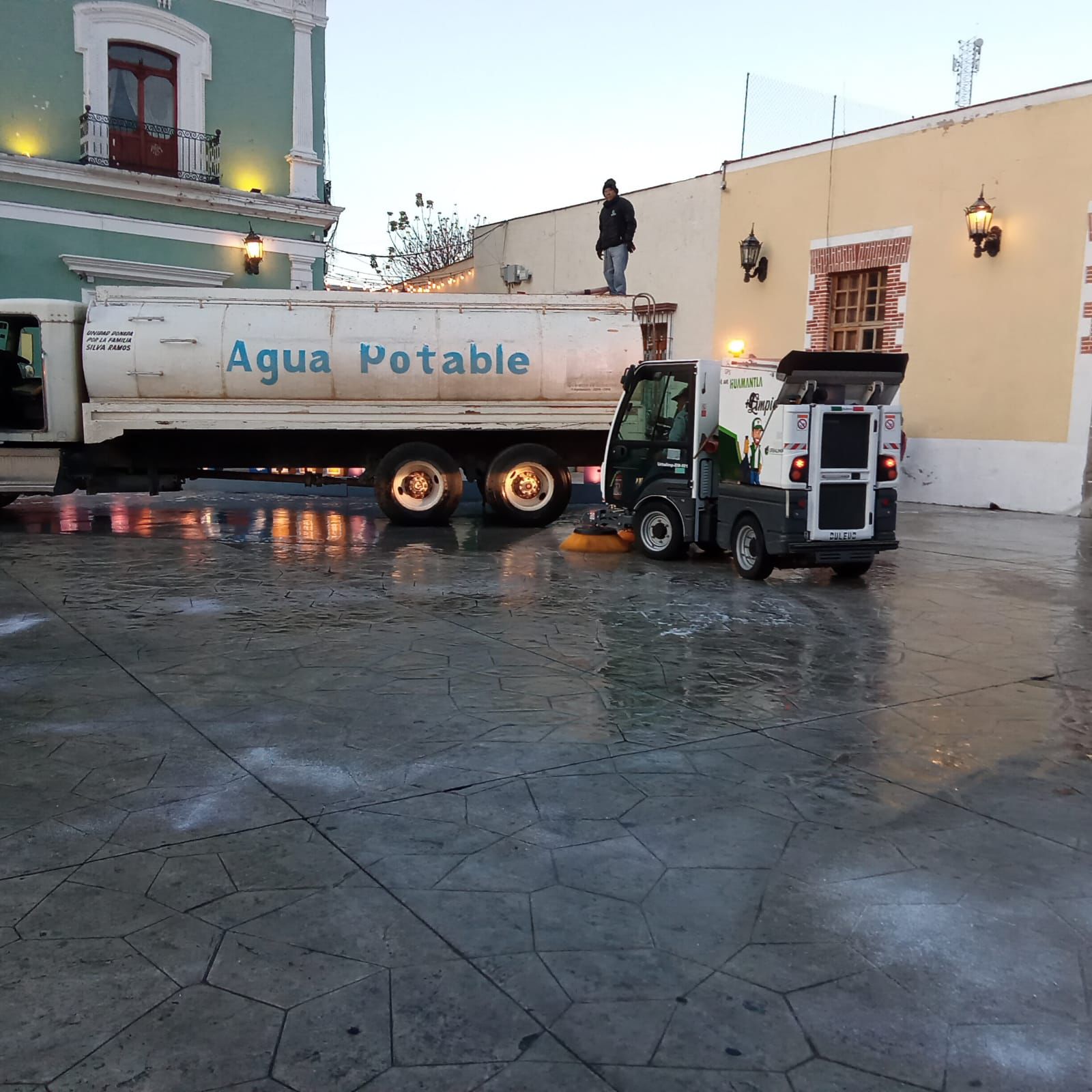 Brigadas de Servicios Municipales y Capamh alistan Huamantla para Semana Santa